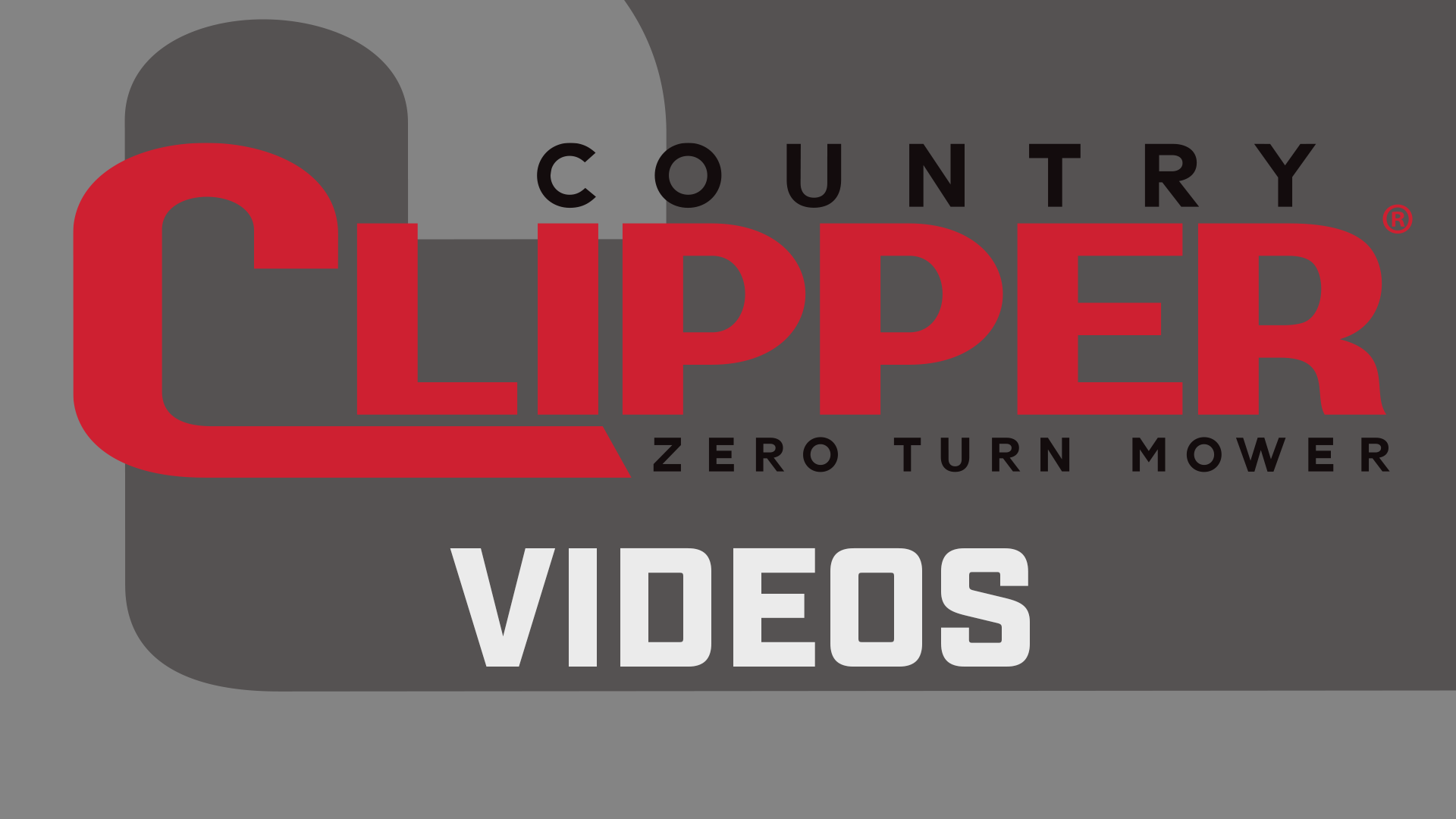 Country Clipper zero-turn mower logo videos