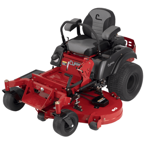 Country Clipper XLT residential grade zero-turn mower with twin lever steering.