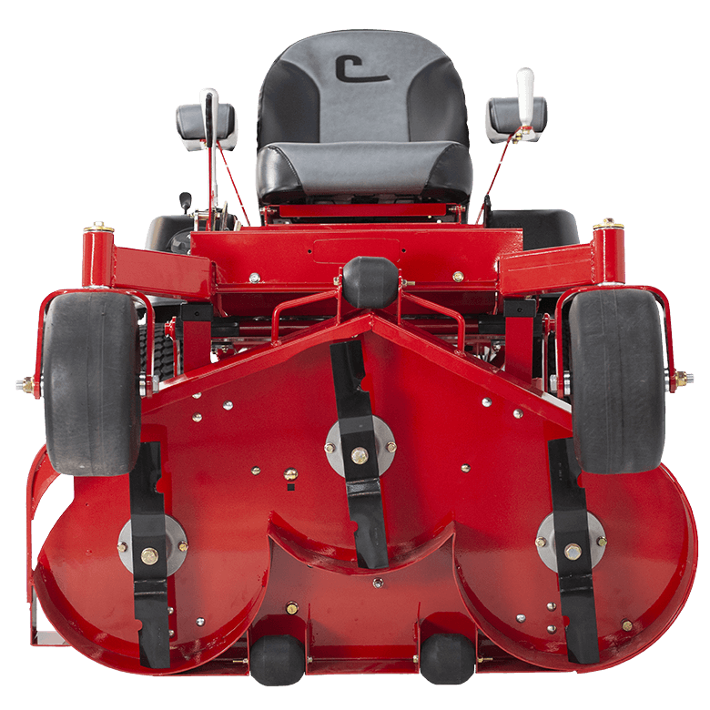 Country Clipper Boulevard residential grade zero-turn mower with stand-up deck and joystick steering.